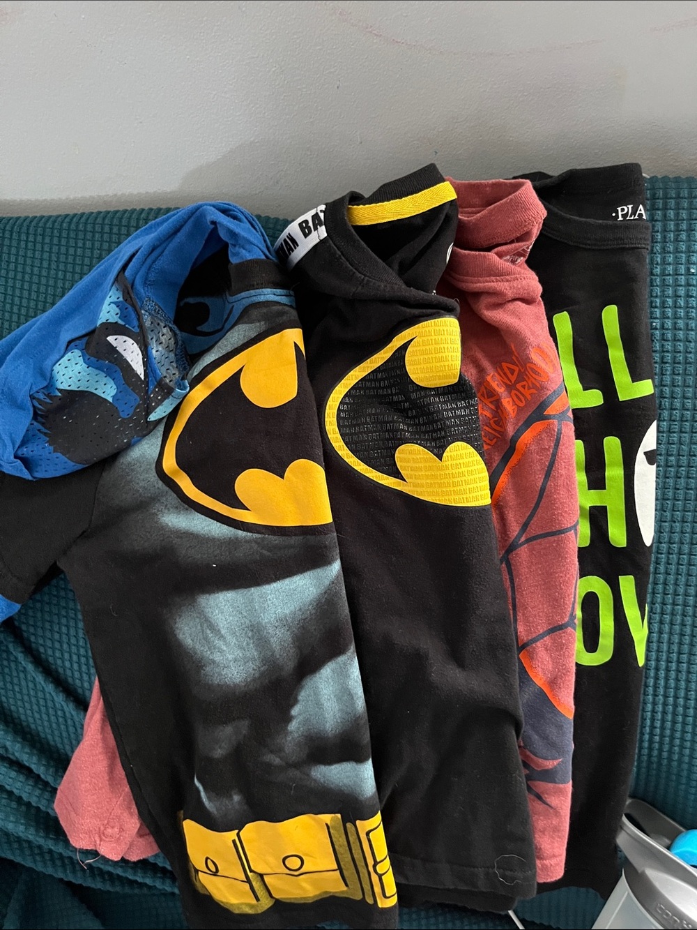 Super hero Logo Graphic Tee - Black & Yellow “Bundle D”